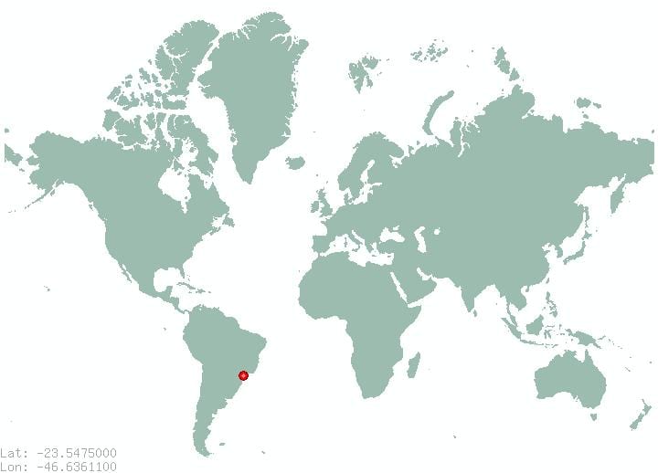 donde es Sao Paulo, ubicado en un mapa